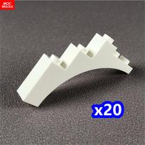 MY OWN CREATION Blocks Window Fence Arch White Winter Snow Horse Figure City Architectural Church Add-Ons Children Christmas Playthings