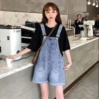 Women's Chic Hong Kong Style Retro Polo Collar Denim Dress - Slim-Fit, Waist-Cinching, Short Sleeve, Mid-Length A-Line Skirt, Summer Collection S