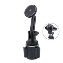 Car Water Cup Holder MagSafe Wireless Charging Bracket Black juoda