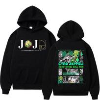2026 Anime JoJo Bizarre Adventure STEEL BALL RUN Gyro Zeppeli Hoodies Unisex Clothing Fashion Hooded Sweatshirts Long Sleeve Pullover 4XL
