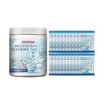 Jakehoe Multi-Surface Cleaning Tablet Effervescent Tablets-Tackle Stove Grease, Mold and Grime on Tiles, Bathrooms & Kitchens 100G 20 Pieces
