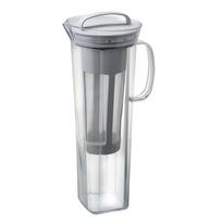 HARIO Cold Brew Tea Pitcher Lily 1200mL Pale (Dishwasher Safe, Tritan, Gray) CBL-12-PGR