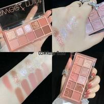 Sweet Mint Ten-Color Eyeshadow Palette: Shimmer & Matte Earth Tones for Daily and Party Wear