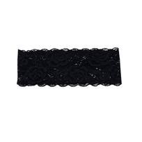 Korean Lace Floral Headbands Wide Spandex Hollow-Out Lightweight Headwrap Breathable Solid Color Mesh Elastic Hair Bands Girls juoda