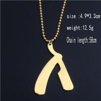 Fashion Razor Blades Pendant Necklaces Men Jewelry Male Shaver Shape Necklaces & Pendants Barber Shop Necklace for Male Boys