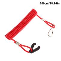 1PC 2M Boat Motor Kill Stop Switch & Safety Tether Lanyard For Outboard Engine Motor Parts Emergency Flameout Rope