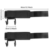 New 2PCS Weight Lifting Hook Grips With Wrist Wraps Hand-Bar Wrist Strap Gym Fitness Hook Weight Strap Power Lifting Gloves
