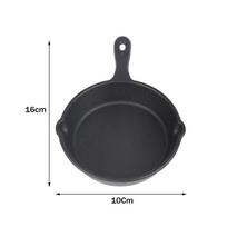 §Mini Cast Iron Frying Pan Non-Stick Omelette Pan Portable Small Frying Pan Skillet With Double Drip-Spouts For Stove Oven