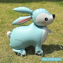 Animals 4D Standing Foil Balloons with Wheels Walking/pulling Cart Balloons Cartoon Movable Balloon Children's Walking Balloon Other