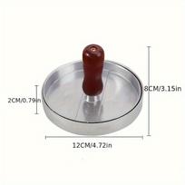 1PC Non-Stick Burger Press Patty Maker Metal Hamburger Mold for Beef Cheese Veggie Burger Making Suitable for BBQ Grill Cooking