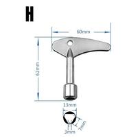 4-in-1 Cross Switch Square Key Wrench Multifunction Repair Hand Tools for Electrical Elevator Control Cabinet Valve Universal