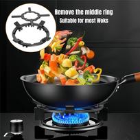 ABUL-Multipurpose Cast Iron Wok Support & Moka Pot Stovetop Ring, Gas Cooktop Accessory For Small Pans NONE