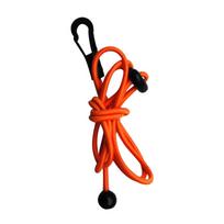 Elastic Kayak Paddle Leash Lightweight Fishing Rod Lanyard Bungee Kayak Accessory for Kayaking and Fishing oranžinė