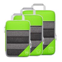 Portable Compression Packing Cubes Compressible Underwear Luggage Storage Bags Set Mesh Large Capacity Suitcases Bag Outdoor
