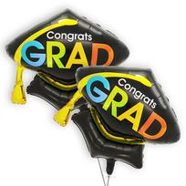 2-Pack Graduation Season Balloon Set, Doctor's Cap Foil Balloons, Graduation Cap Balloons, Suitable for Graduation Parties, Graduation Seas Other
