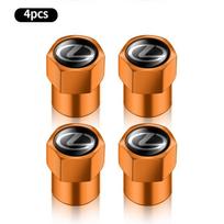 Interior Stickers 4PCS Car Badge Wheel Tires Valve Caps Metal Tyre Dust Covers For Lexus F-SPORT ES RX NX LS UX LM LX GX LC RZ I