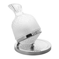 Household 1500ml Crystal Glass 360 Rotating Decanter with Base Thickened Wine Aerator Tumbler Design Wine Dispenser Bar