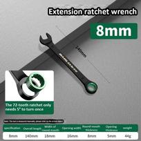 Universal 6-19MM Combination Wrench Open-end Dual-purpose Ratchet Spanner Manual Spanners Car Repair Tool