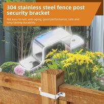 Fence Clips 10 Pieces Fence Support Post Clips With Screws Heavy Duty Hardware Repair Tool For Farmers Builders Concrete Wood China Mainland