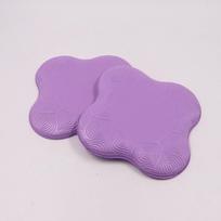 2pcs Yoga Knee Mat Thickened Soft TPE Shock Absorption Support Mat Durable Portable Elbow Cushion Yoga Accessories violetinė