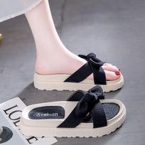 With skirt platform sandals female summer fairy style new student soft-soled cool slippers trendy Roman flat women's shoes 35