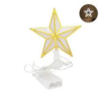 Atmosphere Light Plastic Christmas Tree Top Star Lovely Lightweight Star-Shaped Light Glowing Christmas Tree Ornament for Home auksas