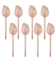 Tulip Shaped Watering Stakes 8 Pack for Plants Garden Use Durable Plastic Material Easy to Insert into Soil Slow Water Release One Size