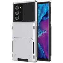 Armor Slide Wallet Card Slots Holder Case For Samsung Galaxy S21 S20 Ultra S20 FE Note 20 Ultra 9 10Pro S8S9 S10 Plus S10E Cover for Galaxy S8