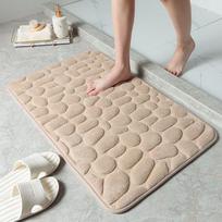 Memory Foam Bathroom Mat Pebble Carpets Super Soft Toilet Washable 40*60cm Absorbent Bathmats Bathroom