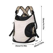 Cat Carrier Chest Bag Ergonomic Double-strap Breathable Dog Backpack Carrier Front Bag for Nail Clipping Traveling Walking