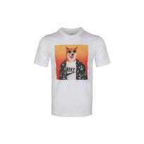 Nike Shiba Inu Printing Round Collar Sports Male White Men's CT6313-100 M