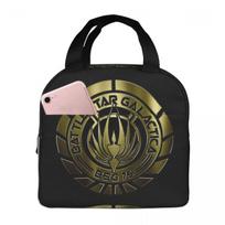 Battlestar Galactica Crest (Metal) Insulated Lunch Bag for Women Kids Leakproof Food Boxes Thermal Lunch Box Tote One Size