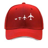 MAKEFGE Unisex Airplane Print Baseball Cap  Lightweight Hat with Ventilation Holes Sandwich Baseball Cap One Size