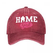 Realtor Gifts for Women  Funny Home Girl Adjustable Vintage with Elastic Band Lightweight Real E Washed Baseball Cap Adjustable