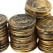 10pcs Pirate Treasure Coins Party Props Christmas Gift Game Currency Halloween