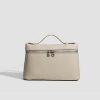 Lunch Box Bag Fashionable and Versatile Lychee Pattern Hand-held Square Box Makeup Bag Mini One-shoulder Crossbody Bag pilka spalva
