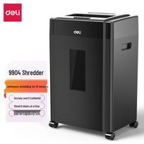 Deli 9904 Cross-Cut Office Paper Shredder CN plug (adapter included) juoda spalva