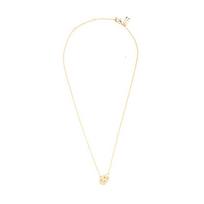 COACH Double Ring Brass Necklace Women's Gold auksas