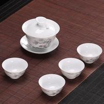 Biaoxing Dehua White Porcelain Kung Fu Tea Set