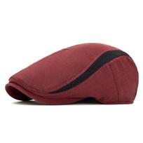 Spring/Summer Unisex Retro Newsboy Cap: Thin, Breathable Beret with Color Block Design Adjustable