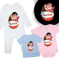 Personalised Kinder Egss Hoppy Easter Baby Suit Vest T-Shirts Costume Fancy-ED S