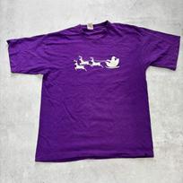 Vintage T Shirt Mens Large Purple Single Stitch Graphic Print 90s XL