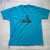 Vintage T Shirt Mens XL Blue Single Stitch Graphic Print 90s Tourist S