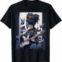 Re Zero Shirt, Re Zero T-Shirt, Emilia, Ram, Subaru,Anime Tee, Waifu, Kawaii S įvairiaspalvis