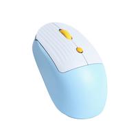 M11 2.4GHz USB Wireless Mouse, Silent, Rechargeable, Compact, 4-Button, USB Optical, Lightweight, Portable, Popular, Cute, for Women and Children,