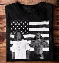 OutKast Grupės Hip Hop Vyriški Juodai Balti Marškinėliai Dydis S-5XL XXL