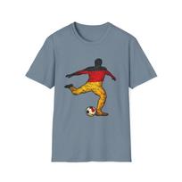German Flag Soccer Player Children's Children's T  Children's T-shirt | Football Silhouette, World Cup 100
