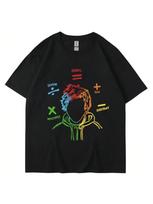 Ed Sheeran The Math Tour Sheerios Print T Shirt Harajuku Fashion unisex's Clothing Casual Hip Hop Tee Shirt Loose Streetwear Unisex S