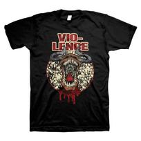 VIO-LENCE cd lgo Eternal Nightmare FACE SKULLS Official SHIRT XL New masses gain S