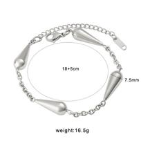 Summer O-Chain Patchwork Water Drop Necklace - European & American Style Stainless Steel Jewelry for Men and Women